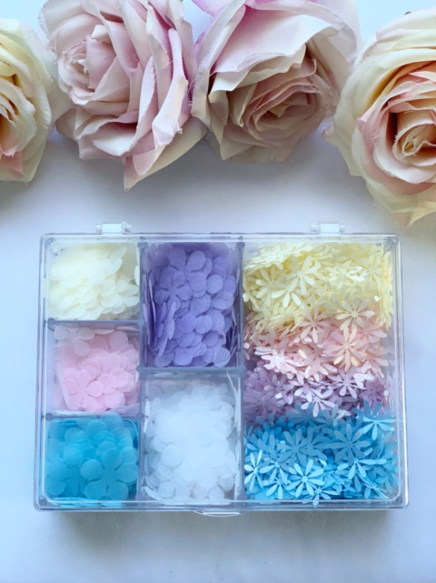 kit 1000 apliques voil e cetim