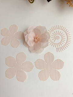 FLORES EM VOIL PARA MONTAR com espiral na internet