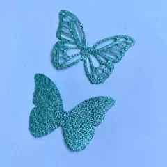 Imagem do Aplique de borboleta vazada em lurex