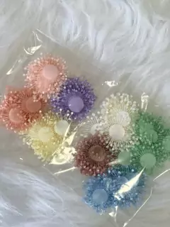 Kit com 4 cores de recorte miolo de flor - comprar online