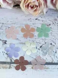 APLIQUE FLOR CORES VARIADAS - 3,5 CM