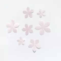 Aplique de flores em Cetim - Modelo 5