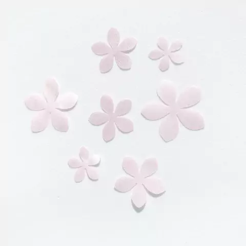 Aplique de flores em Cetim - Modelo 5