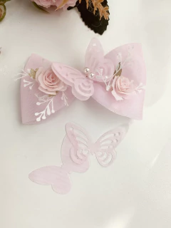 Aplique de borboleta vazada modelo 64 corte duplo - comprar online