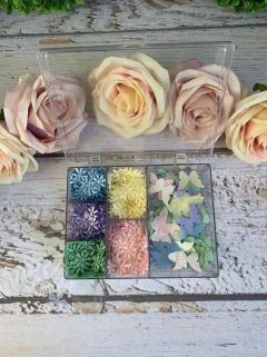 Kit com 1200 apliques - flor modelo 4 e borboletas na internet