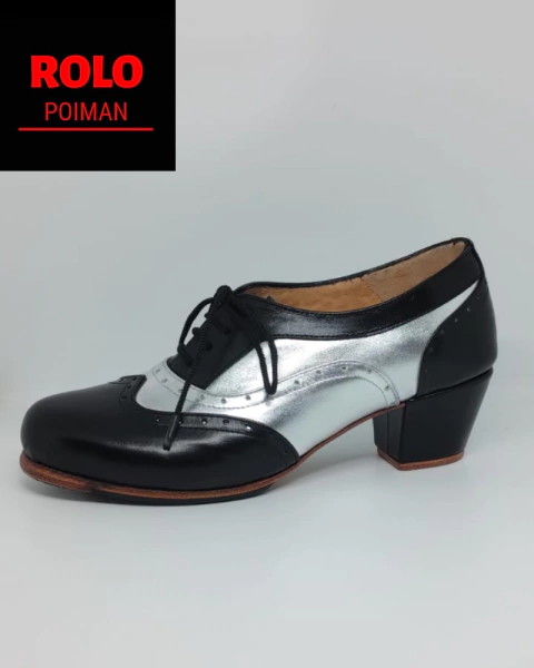 Zapatos de Flamenco Modelo Mara, taco cubano