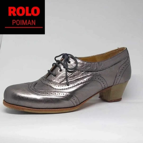 Zapatos de Flamenco Modelo Mara, taco cubano