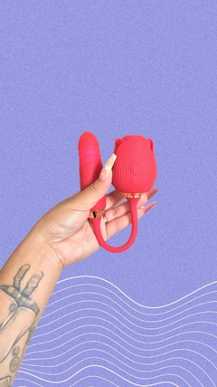 VIBRADOR FLOWER VAI E VEM