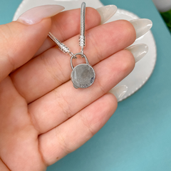 Pulseira para berloques fecho cadeado - comprar online