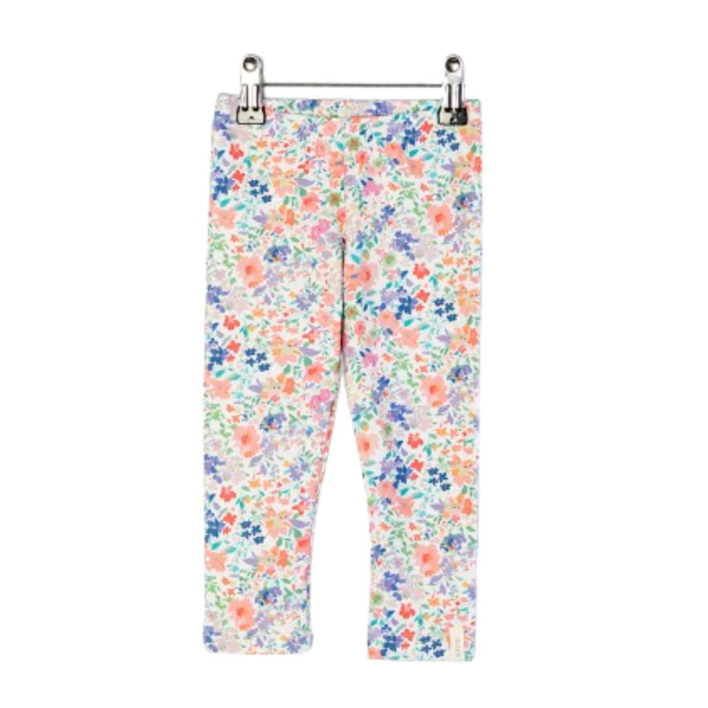 Calza Beba Nena Estampada Flores Algodón Gepetto T 12 A 48 M