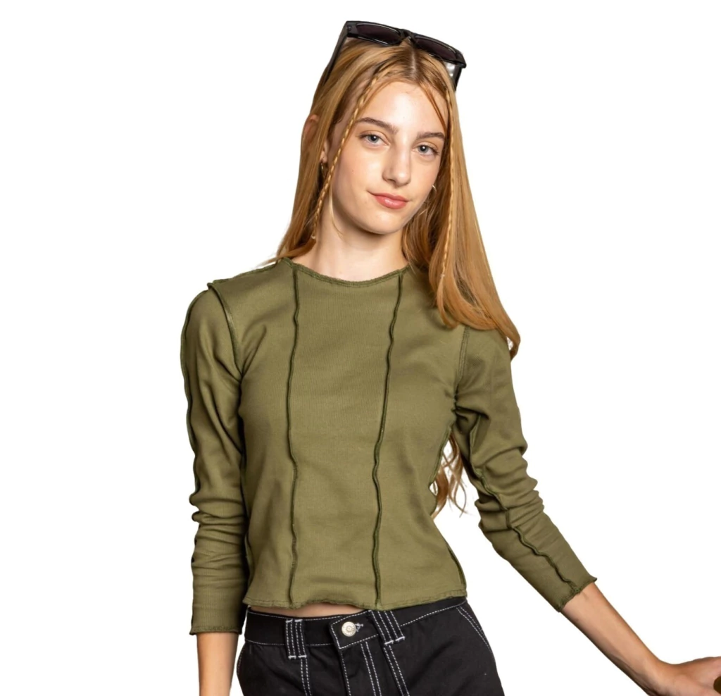 Remera Nena Manga Larga De Morley Con Bordado Pre Teens