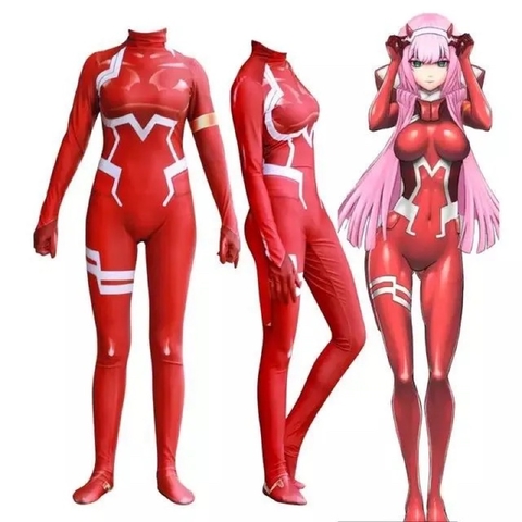 Cosplay zero two macacão
