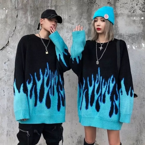 BLUSÃO FLAME BLUE