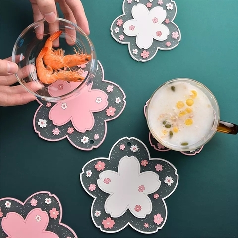 PORTA COPO KAWAII FLOR DE CEREJEIRA