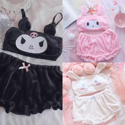 Atacado- Pijama sanrio dreams: Kuromi, My Melody e Cinnamoroll
