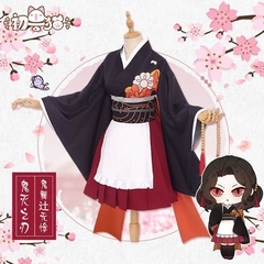 Imagem do Cosplay maid vestido Anime Kimetsu no yaiba: Kanao, Mitsuri, Nezuko, Shinobu e Muzan