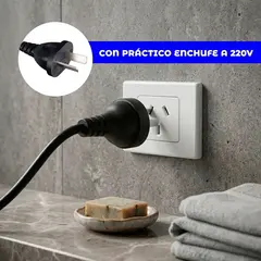 Espejo Rectangular Luz Led 50x70cm Desempañador Tactil Baño