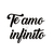 Frase decorativa Te amo infinito