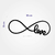 Letreiro de parede Infinito Love - comprar online