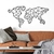 Mapa Mundi Decorativo em MDF - comprar online