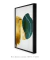 Quadro Abstrato com folhagem cinza, verde e dourado - comprar online
