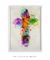 Quadro Decorativo Cruz Colorida - Santa Casinhola - Frases Decorativas de Parede