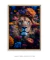 Quadro Decorativo Leão Florido na internet