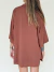 Imagem do Conjunto Veneza Kimono + Top + Saia envelope marrom