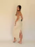 Vestido Liz canelado bege na internet