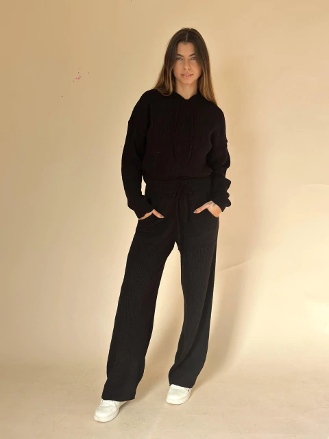 Calça tricot Sarah preto - comprar online