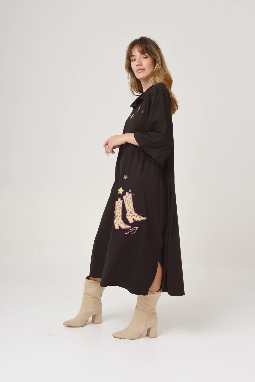Vestido Camisero Botas