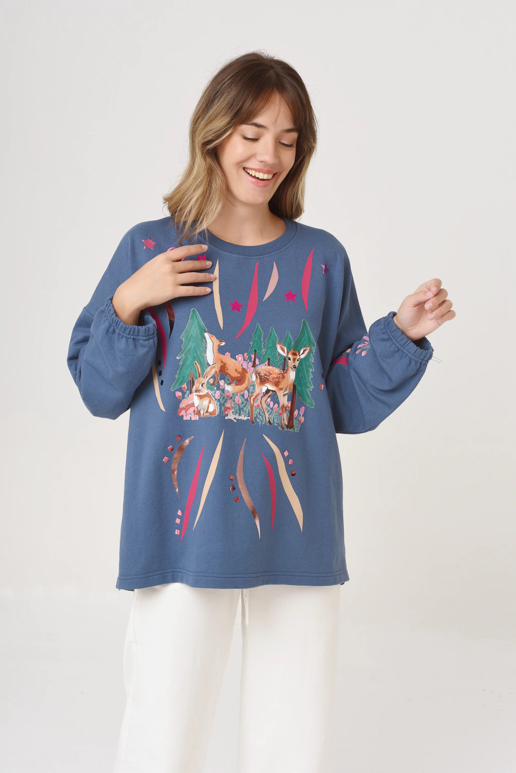 Buzo Retro Blue Bosque
