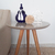 Mesa De Canto Lateral Pé Palito Fendi com Vidro 50 cm Diâmetro 70 cm Altura Casa Uai - Casa Uai Móveis