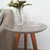 Mesa De Canto Lateral Pé Palito Fendi com Vidro 40 cm Diâmetro 70 cm Altura Casa Uai - loja online
