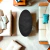 Mesa de Centro Oval Orgânico Laminada ÉBano 100x45cm Canada - Casa Uai Móveis