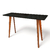 Aparador Com Vidro Slim 120x40 Casa Uai Original Preto - comprar online