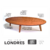 Mesa de Centro Laminada Orgânica 100x45 Londres Mel Casa Uai na internet