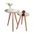 Conjunto Mesa De Canto Lateral Pé Palito Fendi com Espelho Bronze 40/50 cm Diâmetro 60/70 cm Altura Casa Uai