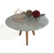 Mesa De Centro Vidro Pé Palito Fendi 60 cm de Diâmetro e 35 cm de altura