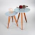 Conjunto Mesa De Canto Lateral Pé Palito Off White com Vidro 40/50 cm Diâmetro 50/60 cm Altura Casa Uai - comprar online