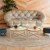 Mesa De Centro com Vidro Aço Carbono 60/50 Dakota Casa Uai Off White Champanhe