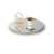 Prato Giratório 40cm Com Espelho Off White Casa Uai