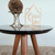 Mesa De Canto Lateral Pé Palito Preta com Espelho Bronze 40 cm Diâmetro 50 cm Altura Casa Uai - Casa Uai Móveis