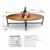 Imagem do Mesa de Centro Laminada Folha Orgânico Toronto 100x45 Casa Uai Mel