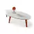 Mesa de Centro Oval com Vidro 100x45 Londres - Casa Uai - comprar online