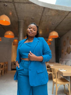 BLAZER VENEZA LINHO AZUL ÍNDIGO