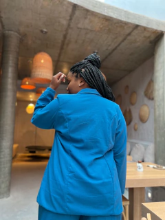 Imagem do BLAZER VENEZA LINHO AZUL ÍNDIGO