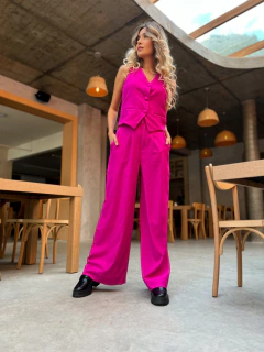 PANTALONA AURORA LINHO FRAMBOESA na internet
