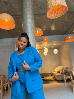 BLAZER VENEZA LINHO AZUL ÍNDIGO - loja online