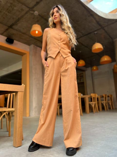 PANTALONA AURORA LINHO AMENDOA - SUNNY SOUL